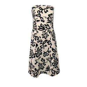 B Smart Y2K Strapless Floral Dress S Juniors Vintage Dance Party Stretch Lined
